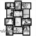 AdecoTrading 12 Opening Wood Photo Collage Wall Hanging Picture Frame ADEC1253